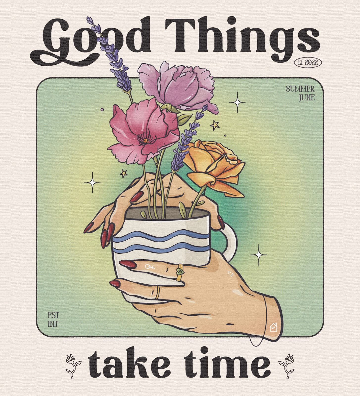 Ilustración «Good things take time»