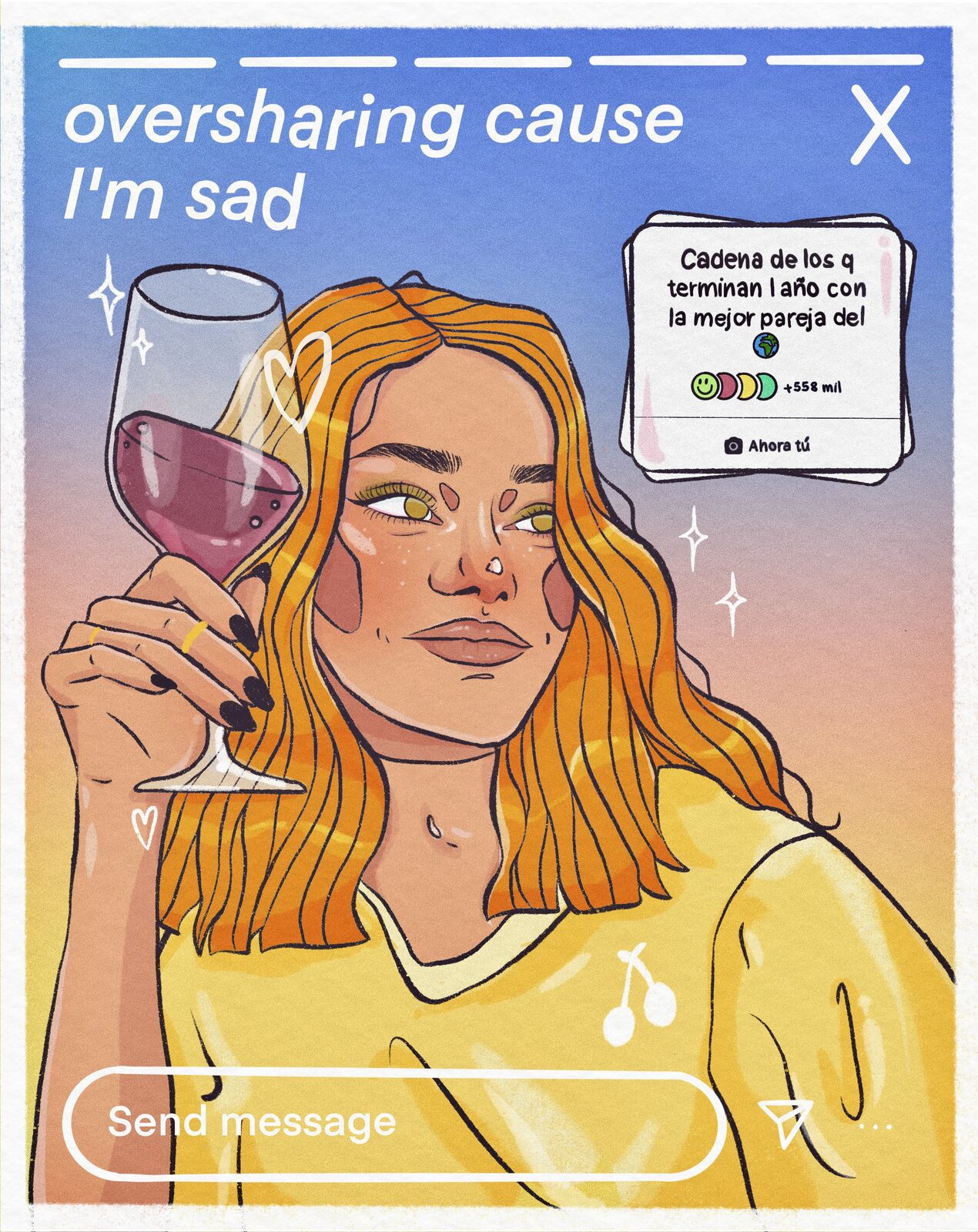 Ilustración «Oversharing»