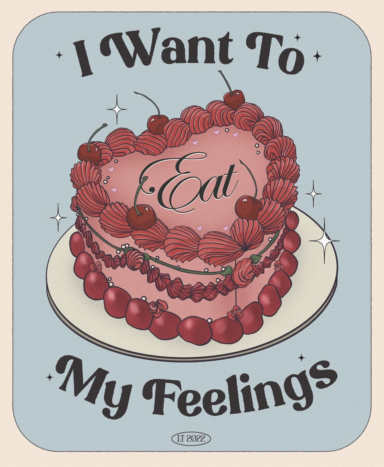 Ilustración «Eat my feelings»